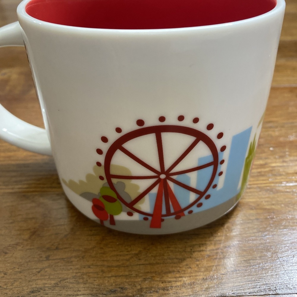 Starbucks London You are Here Collection Mug 14 oz Red & White - Picture 4 of 6